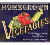 Andreaoy New Retro Metal Tin Sign|Vintage Vegetables Sign Sign|Home Club Bar Decorative Metal tin Sign 8x12 Inches