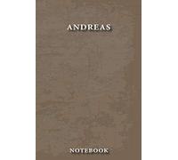 Andreas: The Best Vintage Gift for Andreas, Business Notebook for Work, 100 Lined Pages, 6"x9", Premium Matte Finish