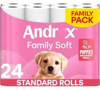 Andreax Family Soft Toilet Tissue Standard 24 Rolls