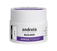Andreia Professional Acrylic Builder Powder for Nail Extensions - Self Levelling, Durable, Long Lasting - Salon Quality - White 35g
