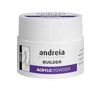 Andreia Professional Acrylic Builder Powder for Nail Extensions - Self Levelling, Durable, Long Lasting - Salon Quality - Soft White 35g