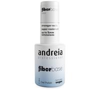 Andreia Professional Fiber Gel Base Coat for Nails - Base of High Viscosity Builder for Gel Polish Enriched with Synthetic Fibers - Vegan and Hema Free 10.5ml (Clear, 10.5ml)