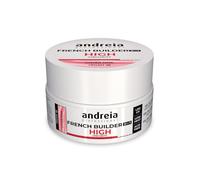 Andreia Professional French Builder Gel for Nails High Viscosity Biphasic 2 in 1 with LED et UV - Vegan Base Coat - Self Levelling - High Resistance Cover Pink 22 gr