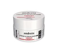 Andreia Professional French Builder Gel for Nails High Viscosity Biphasic 2 in 1 with LED et UV - Vegan Base Coat - Self Levelling - High Resistance White 22 grams