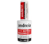 Andreia Professional Gel Builder Construction Triphasic 3 en 1 LED et UV (Glitter Soft White)