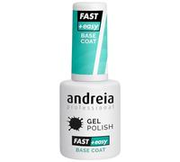 Andreia Professional Gel Nail Base Coat - Fast & Easy Base Coat for Quick Easy Gentle Gel Polish Removal - UV/LED Gloss Finish Polish 10.5m
