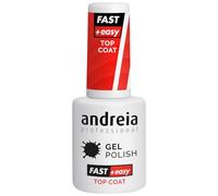 Andreia Professional Gel Nail Top Coat - Fast & Easy Top Coat for Quick Easy Gentle Gel Removal - UV/LED Gloss Finish Polish 10.5ml