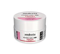 Andreia Professional Hard Nail Gel Biphasic 2 in 1 LED et UV Gel Nail Builder - High Viscosity for Hard Strong Nails Tips and Extensions - Build Up Gel for Nails - Colour Glitter Pink 22g