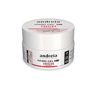 Andreia Professional Hard Nail Gel Biphasic 2 in 1 LED et UV Gel Nail Builder - High Viscosity for Hard Strong Nails Tips and Extensions - Build Up Gel for Nails - Colour Glitter Soft White 22g