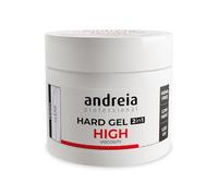 Andreia Professional Hard Nail Gel Biphasic 2 in 1 LED & UV Gel Nail Builder - High Viscosity for Hard Strong Nails Tips and Extensions - Colour Clear 200g