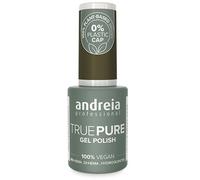 Andreia Professional Hema and TPO Free Gel Polish - TRUE PURE 21 Free and 100% Vegan for Sensitive Nails - UV LED Soak Off Gel Nail Varnish - Colour T43 Olive Green 10.5ml