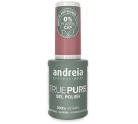 Andreia Professional Hema and TPO Free Gel Polish - TRUE PURE 21 Free and 100% Vegan for Sensitive Nails - UV LED Soak Off Gel Nail Varnish - Colour T25 Dark Old Pink 10.5ml