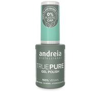 Andreia Professional Hema and TPO Free Gel Polish - TRUE PURE 21 Free and 100% Vegan for Sensitive Nails - UV LED Soak Off Gel Nail Varnish - Colour T17 Aqua Green 10.5ml