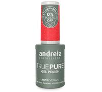 Andreia Professional Hema and TPO Free Gel Polish - TRUE PURE 21 Free and 100% Vegan for Sensitive Nails - UV LED Soak Off Gel Nail Varnish - Colour T20 Glitter Neon Pink 10.5ml