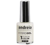 Andreia Professional Hybrid Gel Nail Polish - 2 Steps and No Lamp Required Long Lasting and Easy Removal - Fusion Color H3 White | Shades of Clear…