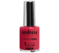 Andreia Professional Hybrid Gel Nail Polish - 2 Steps and No Lamp Required Long Lasting and Easy Removal - Fusion Colour H37 Coral