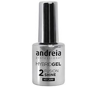 Andreia Professional Hybrid Gel Nail Polish - 2 Steps and No Lamp Required Long Lasting and Easy Removal - Fusion Shine Top Coat