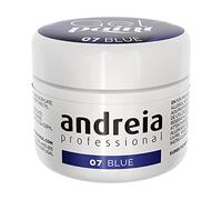 Andreia Professional Nail Art Design Gel Paint Pots - Highly Pigmented, Intense Colour - No Flow, High Viscosity UV Gel Paint for DIY Manicure - Vegan - 4g - 07 Blue