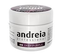 Andreia Professional Nail Art Design Gel Paint Pots - Highly Pigmented, Intense Colour - No Flow, High Viscosity UV Gel Paint for DIY Manicure - Vegan - 4g - 08 Deep Purple