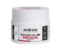 Andreia Professional Nail Gel Builder Medium Viscosity Construction - Best as Builder Gel Base and Top Coat Polish LED & UV Nail Art Kit - Clear 44g