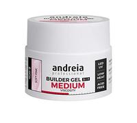 Andreia Professional Nail Gel Builder Medium Viscosity Construction - Best as Builder Gel Base and Top Coat Polish LED & UV Nail Art Kit - Soft Pink 44g