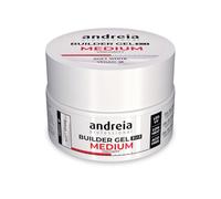 Andreia Professional Nail Gel Builder Medium Viscosity Construction - Best as Builder Gel Base and Top Coat Polish LED & UV Nail Art Kit - Soft White 22g