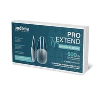 Andreia Professional Nail Tips for Gel Extensions - PRO EXTEND False Nail Tips - Press on Nails or Stick On Nails - Format MEDIUM ALMOND - 600 units