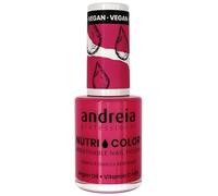 Andreia Professional NutriColor Breathable Nail Polish - Vegan and Cruelty-Free DIY Nail Art Nail Polish with Long Lasting Gloss Finish Colour NC37 Bright Red 10.5ml