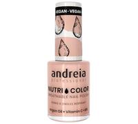 Andreia Professional NutriColor Breathable Nail Polish - Vegan and Cruelty-Free DIY Nail Art Nail Polish with Long Lasting Gloss Finish Colour NC10 Pink 10.5ml