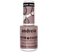 Andreia Professional NutriColor Breathable Nail Polish - Vegan and Cruelty-Free DIY Nail Art Nail Polish with Long Lasting Gloss Finish Colour NC6 Purple 10.5ml
