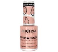 Andreia Professional NutriColor Breathable Nail Polish - Vegan and Cruelty-Free DIY Nail Art Nail Polish with Long Lasting Gloss Finish Colour NC11 Pink 10.5ml
