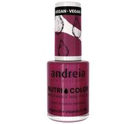 Andreia Professional NutriColor Breathable Nail Polish - Vegan and Cruelty-Free DIY Nail Art Nail Polish with Long Lasting Gloss Finish Colour NC23 Pink Bordeaux 10.5ml