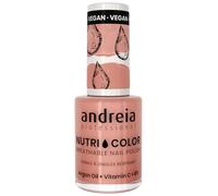 Andreia Professional NutriColor Breathable Nail Polish - Vegan and Cruelty-Free DIY Nail Art Nail Polish with Long Lasting Gloss Finish Colour NC7 Pink 10.5ml