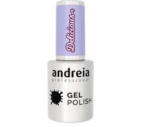 Andreia Professional Semi-Permanent Nail Gel Polish - UV/LED Intense Colour & Shine Manicure Gel Varnish - Shade DC6 Lavender Purple 10.5ml