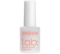 Andreia Professional Shine Boost Top Coat - LAB Nail Treatments - Gives Long Lasting Extra Shine with Quick Drying Clear Nail Polish for Nail Art 10.5 ml