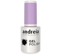 Andreia Semi-Permanent Nail Gel Polish for UV/LED Lamp - Intense Shine and 4 weeks Lasting Manicure Nail Gel Varnish - Colour 288 Pastel Purple - Shades of Grey - 10.5 ml