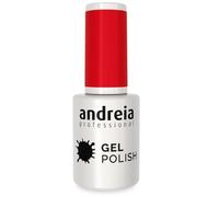 Andreia Semi-Permanent Nail Gel Polish for UV/LED Lamp - Intense Shine and 4 weeks Lasting Manicure Nail Gel Varnish - Colour 205 Red - Shades of Pink - 10.5 ml