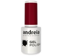 Andreia Semi-Permanent Nail Gel Polish for UV/LED Lamp - Intense Shine and 4 weeks Lasting Manicure Nail Gel Varnish - Colour 297 Burgundy Red - Shades of Dark Pink 10.5 ml