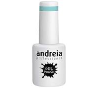Andreia Semi-Permanent Nail Gel Polish for UV/LED Lamp - Intense Shine and 4 weeks Lasting Manicure Nail Gel Varnish - Colour 201 Blue - Shades of Green 10.5 ml