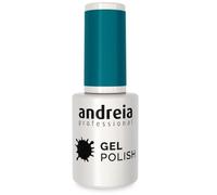 Andreia Semi-Permanent Nail Gel Polish for UV/LED Lamp - Intense Shine and 4 weeks Lasting Manicure Nail Gel Varnish - Colour 203 Teal Green - Shades of Blue Neons - 10.5 ml