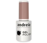 Andreia Semi-Permanent Nail Gel Polish for UV/LED Lamp - Intense Shine and 4 weeks Lasting French Manicure Nail Gel Varnish - Colour 221 Greige Nude - Soft Shades - 10.5 ml
