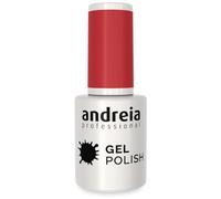 Andreia Semi-Permanent Nail Gel Polish for UV/LED Lamp - Intense Shine and 4 weeks Lasting French Manicure Nail Gel Varnish - Colour 227 Dark Rose Pink - Shades of Red - 10.5 ml