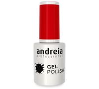 Andreia Semi-Permanent Nail Gel Polish for UV/LED Lamp - Intense Shine and 4 weeks Lasting Manicure Nail Gel Varnish - Colour 230 Pinky Red - Shades of Red 10.5 ml