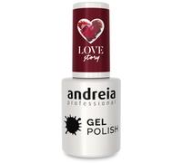Andreia Semi-Permanent Nail Gel Polish for UV/LED Lamp - Intense Shine and 4 weeks Lasting French Manicure Nail Gel Varnish - Colour 10.5 ml (304 Red)