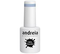 Andreia Semi-Permanent Nail Gel Polish for UV/LED Lamp - Intense Shine and 4 weeks Lasting Manicure Nail Gel Varnish - Colour 287 Pastel Blue - Shades of Green 10.5 ml