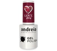 Andreia Semi-Permanent Nail Gel Polish for UV/LED Lamp - Intense Shine and 4 weeks Lasting Manicure Nail Gel Varnish - Colour 303 Red 10.5 ml