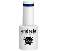 Andreia Semi-Permanent Nail Gel Polish for UV/LED Lamp - Intense Shine and 4 weeks Lasting Manicure Nail Gel Varnish - Colour 257 Metallic Blue - Shades of Green 10.5 ml