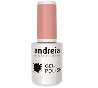 Andreia Semi-Permanent Nail Gel Polish for UV/LED Lamp - Intense Shine and 4 weeks Lasting French Manicure Nail Gel Varnish - Colour 220 Nude - Shades of Soft Pink and Red - 10.5 ml