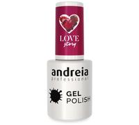 Andreia Semi-Permanent Nail Gel Polish for UV/LED Lamp - Intense Shine and 4 weeks Lasting French Manicure Nail Gel Varnish - Colour 10.5 ml (302 Red)