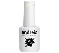 Andreia Semi-Permanent Nail Gel Polish for UV/LED Lamp - Intense Shine and 4 weeks Lasting Manicure Nail Gel Varnish - Colour 248 Pearl White - Shades of Nude and Clear 10.5 ml